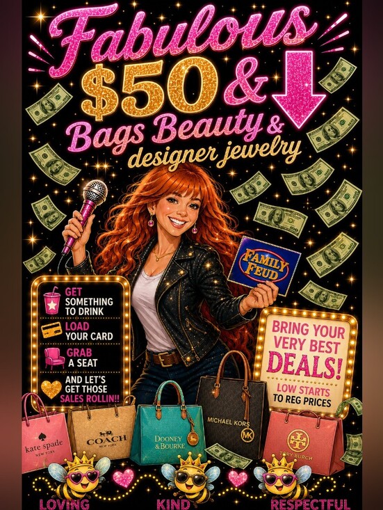 Handbags - 🍑🥰 Fab $50 & 👇Bags, Beauty & Designer Jewelry 💵add 2, 30 Sec? Up 2 You😁